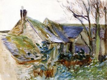 約翰 辛格 薩金特 Cottage at Fairford, Gloucestershire 約翰 辛格 薩金特 Cottage at Fairford, Gloucestershire